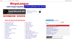 Desktop Screenshot of blogolengua.com