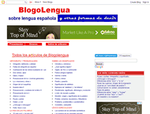 Tablet Screenshot of blogolengua.com